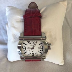 Charroil Red Leather Watch